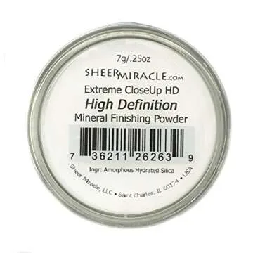 Sheer Miracle Extreme CloseUp HD Mineral Finishing Powder | Pore-Perfecting Formula to Absorb Oil, Blur Wrinkles, and Conceal Imperfections | Vegan, Hypoallergenic, Cruelty-Free | 7g