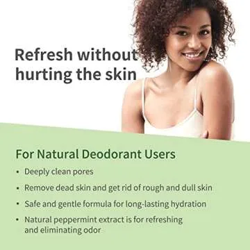 Natural Armpit Detox Scrub with Peppermint and Aloe Vera