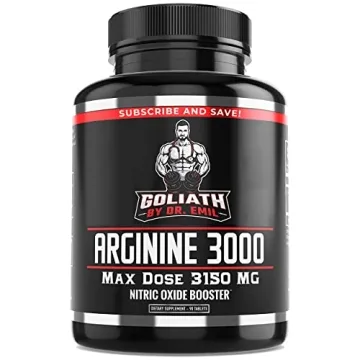 Dr. Emil - L Arginine (3150mg) Highest Capsule Dose - Nitric Oxide Supplement for Vascularity, Endur...