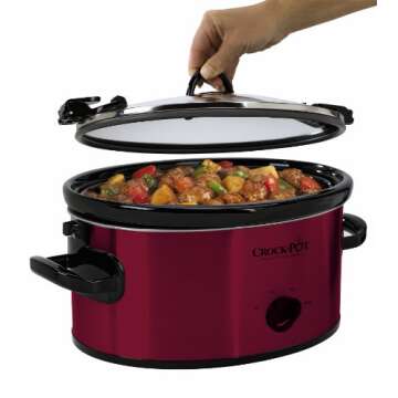 Crock-Pot 6-Quart Cook & Carry Oval Manual Portable Slow Cooker, Red - SCCPVL600-R