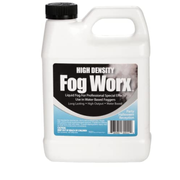 FogWorx Extreme High Density Fog Juice - Long Lasting, High Output, Odorless Water Based Machine Fluid - 1 Quart, 32 Ounces for 400 to 1500 Watt Machines