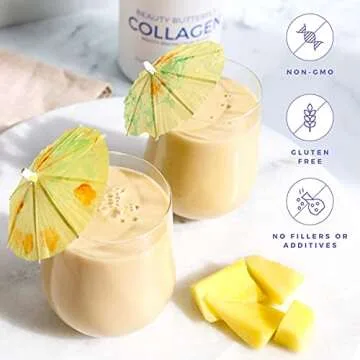 Teami Marine Collagen Powder for Women & Men | Butterfly colageno hidrolizado for Women & Men | Multi Collagen Peptides Powder for Skin, Hair, Nail & Joint Support Delicious Taste | 10g per Serving