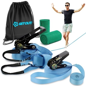 Get Out! Slackline Beginner Kit - Fun & Fitness for Everyone