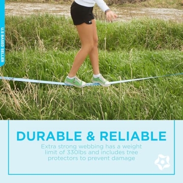 Get Out! Slackline Beginner Kit for Kids and Adults