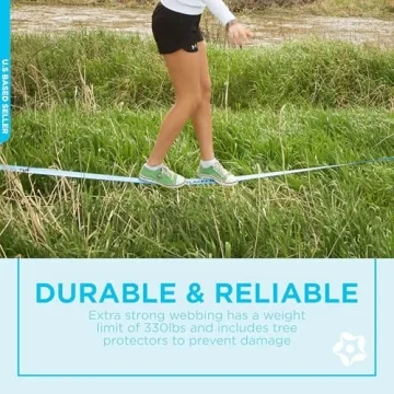 Get Out! Slackline Beginner Kit for Kids and Adults