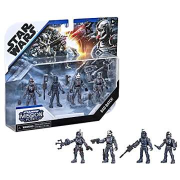 STAR WARS Mission Fleet Clone Commando Clash 2.5-Inch-Scale Action Figure 4-Pack with Multiple Acces...