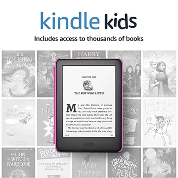 Kindle Kids (2019 release), a Kindle designed for kids, with parental controls - Pink Cover
