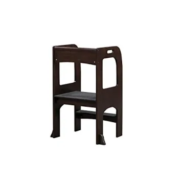 Safe Non-Slip Wooden Toddler Step Stool Kitchen Helper