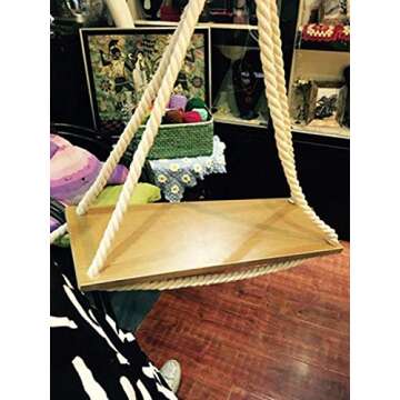 Tosnail 50 Feet Natural Triple-Strand Cotton Rope