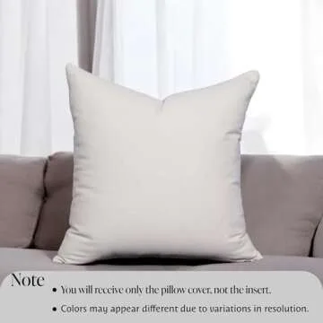 ADEESHA DECOR Block Print Duck Canvas Pillow Cover, 20x20 Inch Decorative Handmade Vintage Fall Pillow Covers for Sofa and Couch, Farmhouse Boho Indian Cushion Cover (Blue, Floral Elegance)