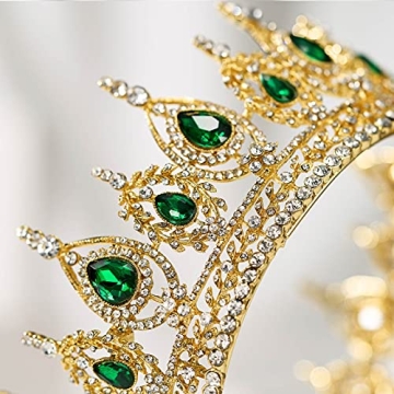 SWEETV Royal Queen Crown Wedding Tiara with Sparkling Crystals