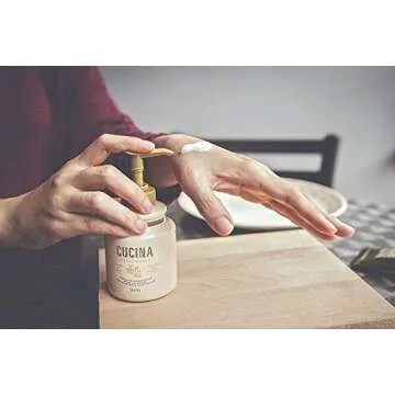 [Fruits & Passion] Cucina Coriander and Olive Tree Luxury Hand Cream, 5 Fl Oz - Premium Skin Care Made from First Cold Pressed Olive Oil - Regenerating Hand Lotion for Dry, Cracked Skin