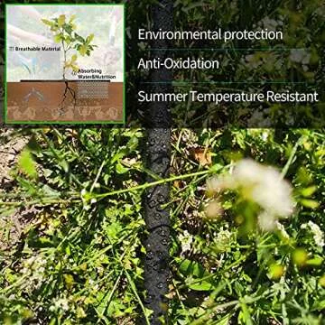 Suneed Soaker Hose 50 Ft for Garden Beds,1/2'' Soaker Hoses for Foundation Watering 50 Ft Rubber Soaking Hose - Drip Irrigation Hose for Garden, Vegetable Beds (50 ft)