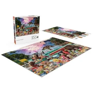 Buffalo Games - Garry Walton - Yosemite Picnic - 300 Piece Jigsaw Puzzle for Adults Challenging Puzzle Perfect for Game Nights - Finished Puzzle Size is 21.25 x 15.00