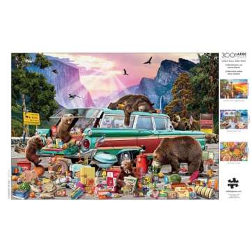 Buffalo Games - Garry Walton - Yosemite Picnic - 300 Piece Jigsaw Puzzle for Adults Challenging Puzzle Perfect for Game Nights - Finished Puzzle Size is 21.25 x 15.00