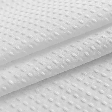 Luxury Waffle Weave Shower Curtain - Spa Quality Design