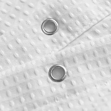 Luxury Waffle Weave Shower Curtain - Spa Quality Design