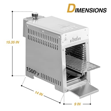 Portable Infrared Broiler Grill for Ultimate Steak Searing