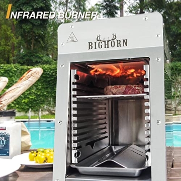 Portable Infrared Broiler Grill for Ultimate Steak Searing