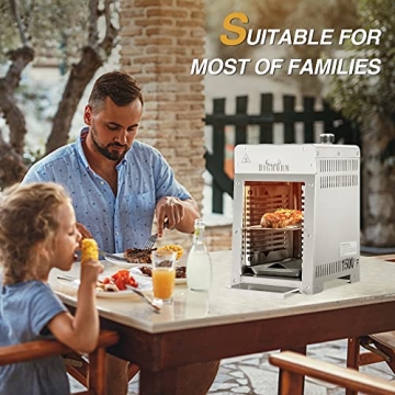 Portable Infrared Broiler Grill for Ultimate Steak Searing