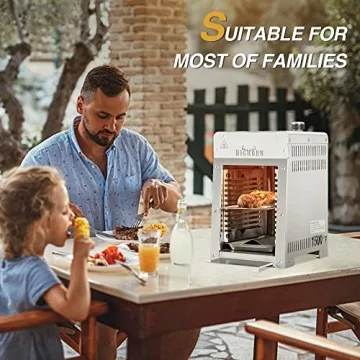 Portable Infrared Broiler Grill for Ultimate Steak Searing