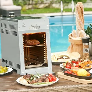 Portable Infrared Broiler Grill for Ultimate Steak Searing