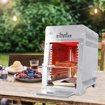 Portable Infrared Broiler Grill for Ultimate Steak Searing