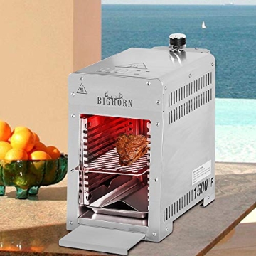Portable Infrared Broiler Grill for Ultimate Steak Searing