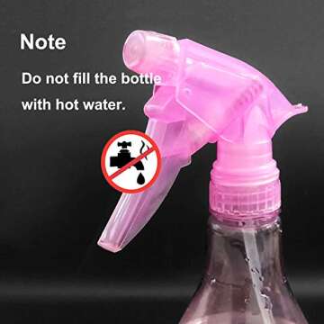Avenoir Mister Spray Bottle, 250ml Adjustable Spray Storage Container for Hair, Plant and Home Cleaning, Pink