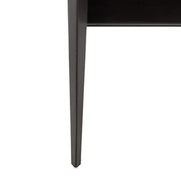 Stylish Safavieh Couture Dilan Accent Chair in Black Leather