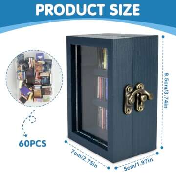 Anxiety Bookshelf Mini Bookshelf Ornament Miniature Bookshelf Decor Shake Bookshelf Shake Away Your ...