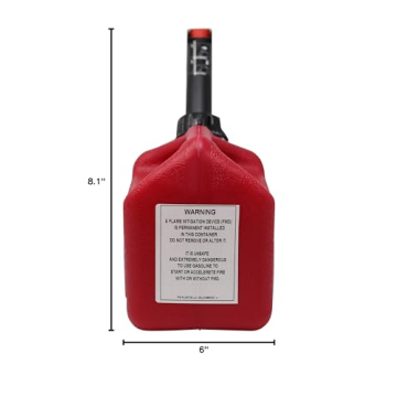 GARAGE BOSS 1+ Gallon Press 'N Pour Gas Can