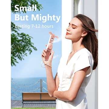 SWEETFULL Misting Fan for Travel and Outdoor Use