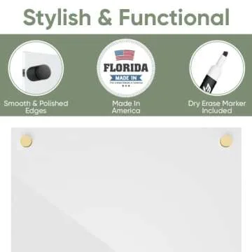 Acrylic Dry Erase Board - Perfect for Home and Office
