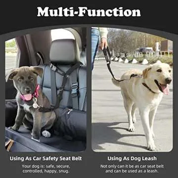 BWOGUE Dog Safety Seat Belt Car Headrest Restraint Adjustable