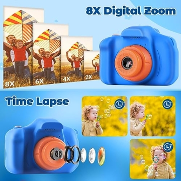 HOMHOW Kids Camera HD 20MP Dual Lens Digital Camera for Children