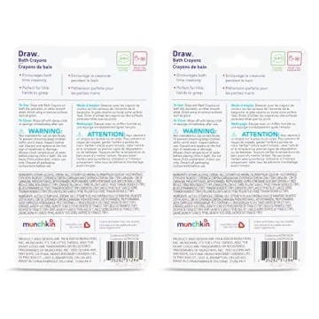 Munchkin® Draw™ Bath Crayons Toddler Bath Toy, 5 count (Pack of 2)