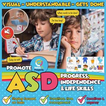 Autism & Prosperity Time Schedule Tasks - Autism Learning Materials, Special Education Autism Sensor...