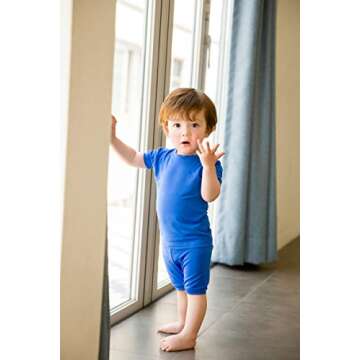 Vaenait Kids Colorful Blue Pajamas 2pcs Set for Comfort