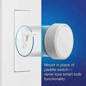 Lutron Aurora Smart Bulb Dimmer Switch | Effortless Control for Philips Hue Lights | Z3-1BRL-PKGD-WH...