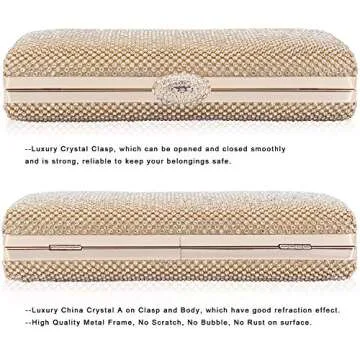 Elegant Dexmay Rhinestone Clutch for Formal Events