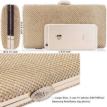 Elegant Dexmay Rhinestone Clutch for Formal Events