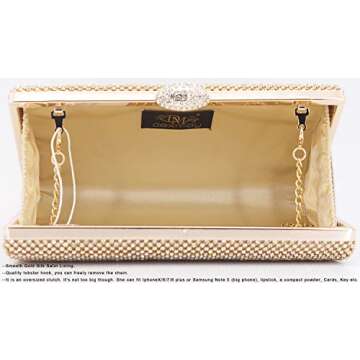 Elegant Dexmay Rhinestone Clutch for Formal Events