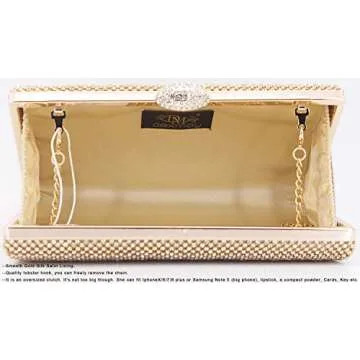 Elegant Dexmay Rhinestone Clutch for Formal Events