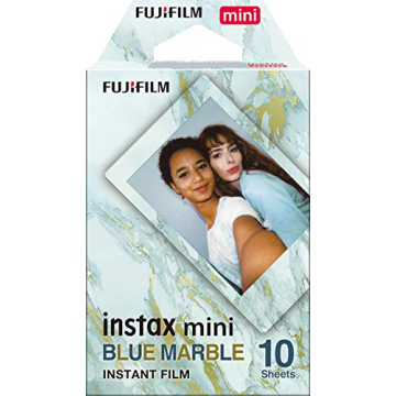 FUJIFILM Instax Mini Blue Marble Film - 10 Exposures for Instant Memories