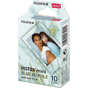FUJIFILM Instax Mini Blue Marble Film - 10 Pack