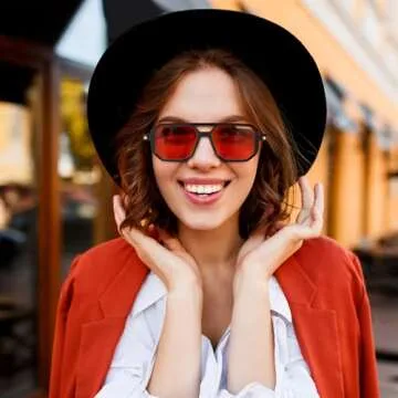 FEISEDY Vintage Square 70s Flat Aviator Sunglasses Women Men Classic Retro Stylish Frame UV400 Sunglasses B2622