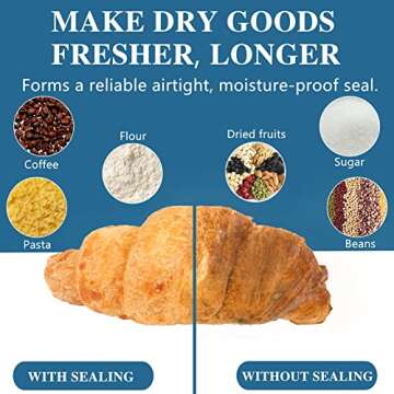 Impulse Heat Sealer Plastic Bag Sealer Heat Sealer Machine 3mm Sealing Machine for Bag Bag Sealer for Heat Sealer with Extra 8 Replacements