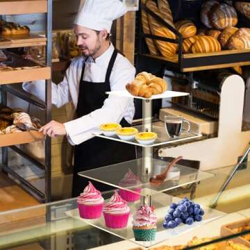 Clay Tonic 4 Tiered Acrylic Cupcake Holder for Events