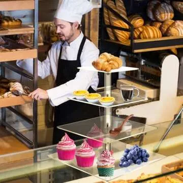 Clay Tonic 4 Tiered Acrylic Cupcake Holder for Events